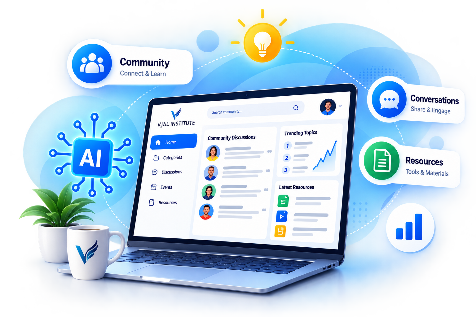 VJAL Institute AI community platform